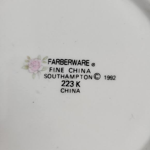 Farberware Southampton 1992 223k 9" China Serving Bowl - Picture 4 of 4